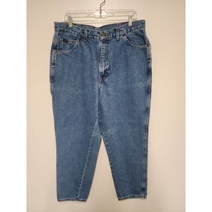 Vintage Chic Jean’s Blue Denim High Waist Light Wash Baggy 80s